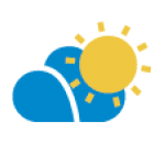 pouco nublado, algumas nuvens