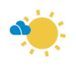 céu pouco nublado
